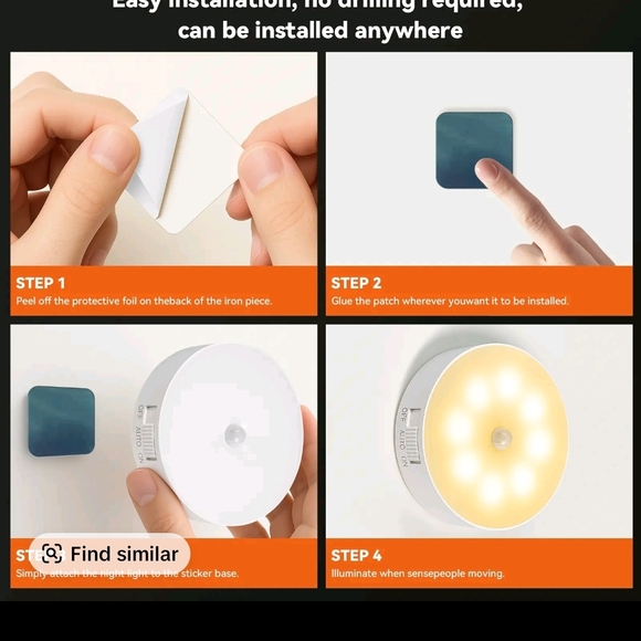 Motion Sensor LED Night Light - White - Picture 4 of 6